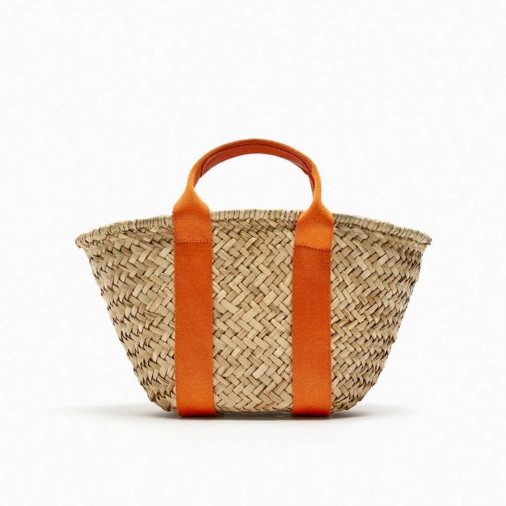 Zara Limited Edition Rafia Basket Bag - Picture 5 of 9